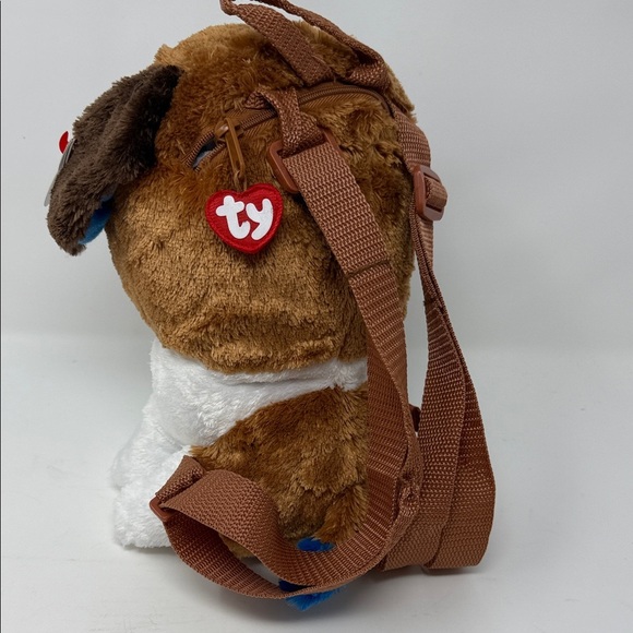 Ty Plush Dog Backpack with Brown and White “Duke” Brand New beanie babies - Picture 8 of 11